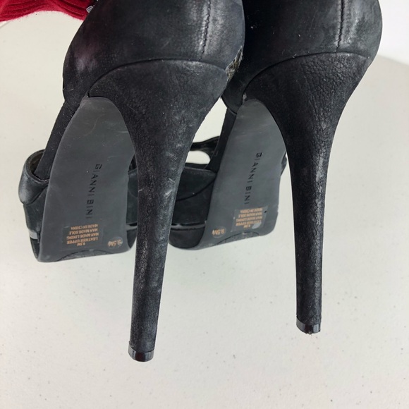 Gianni Bini Black High Heel Sandals Size 9.5 M - Picture 7 of 8